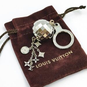 Louis Vuitton Porte Cle Glitter Key Ring Key Holder Mirror Ball